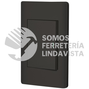 47895 PA-APSE3-LN PLACA ARMADA NEGRA 1 INTERRUPTOR 3 MODULOS LISBOA VOLTECK