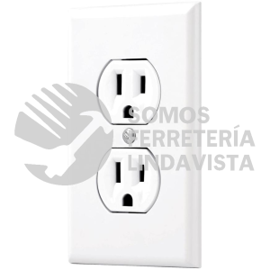 45954 PA-CODO-SB PLACA ARMADA 2 CONTACTOS POLARIZADOS LINEA STANDARD BLANCO VOLTECK