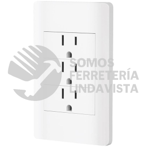 47970 PA-COTR-LB PLACA ARMADA BLANCA 3 CONTACTOS 1 MODULO LISBOA VOLTECK