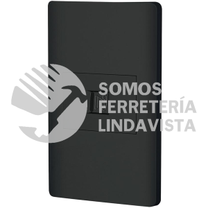 47897 PA-TE-LN PLACA ARMADA NEGRA 1 TOMA PARA TELEFONO 1.5 MOD LISBOA VOLTECK