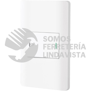 47963 PA-TI-LB PLACA ARMADA BLANCA 1 INTERRUPTOR DE TIMBRE 1.5 MOD LISBOA VOLTECK