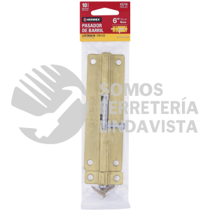 45719 PAS-61 PASADOR DE BARRIL DE ACERO LATON 6" HERMEX