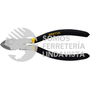 28159 PCD-6PG PINZA DE CORTE DIAGONAL 6" MANGO DE VINIL A GRANEL PRETUL