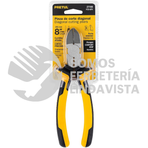 27160 PCD-8PX PINZA DE CORTE DIAGONAL 8" MANGO COMFORT GRIP PRETUL