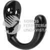 46833 PEPU-06 GANCHO SENCILLO TIPO PERCHERO NEGRO HERMEX