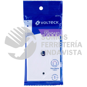49711 PPAN-SB PLACA DE ABS PASACABLE STANDARD BLANCO VOLTECK