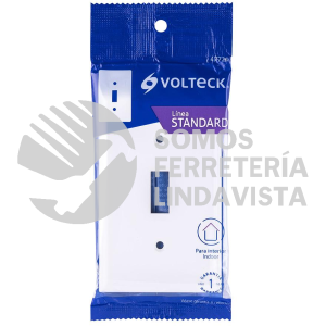 47726 PPAP-SB PLACA DE ABS PARA INTERRUPTOR VERTICAL STANDARD BLANCO VOLTECK
