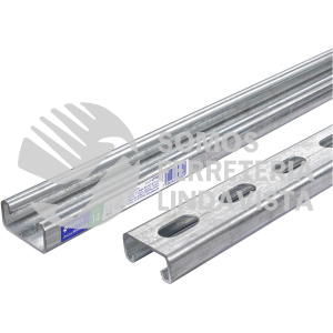 47765 PU-142P PERFIL UNICAL PERFORADO DE 3 M 4 X 2 CM CALIBRE 14 VOLTECK