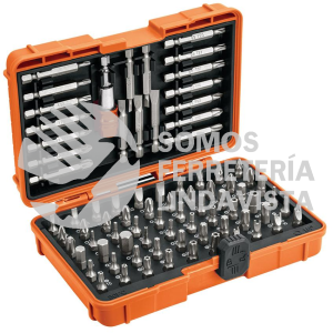 102391 PUN-80X JUEGO DE PUNTAS MIXTAS 1" Y 2" 80 PIEZAS TRUPER EXPERT
