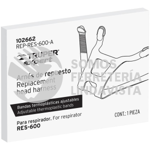 102662 REP-RES-600-A ARNES DE REPUESTO PARA RESPIRADOR RES-600 TRUPER