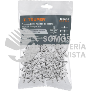 102683 SELO-70H BOLSA CON 100 SEPARADORES HUECOS DE 7MM PARA LOSETAS TRUPER