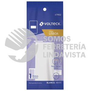 47952 TA-LB TAPON CIEGO BLANCO DE 1 MODULO LINEA LISBOA VOLTECK