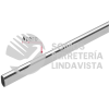 45898 TO-518 TUBO OVALADO DE 1.8 M EN ACERO CROMADO PARA CLOSET HERMEX