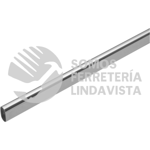 45900 TO-630 TUBO OVALADO DE 3.0 M EN ALUMINIO PARA CLOSET HERMEX