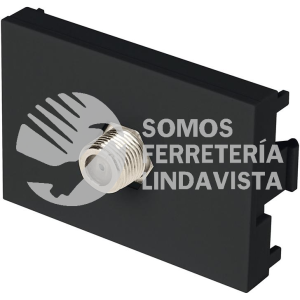 47883 TV15-LN TOMA DE TELEVISION NEGRO DE 1.5 MODULOS LINEA LISBOA VOLTECK