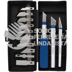 JEX13 JUEGO DE EXACTOS CON MANGO DE ALUMINIO, 13 PIEZAS SURTEK