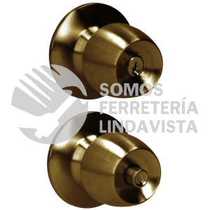 41POP POMO CILINDRICO MEDIA COPA FUNCION RECAMARA, LATON ANTIGUO, LLAVE ESTANDAR, BLISTER PROLOK