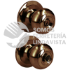 29POP POMO CILINDRICO OVALADO FUNCION RECAMARA, LATON ANTIGUO, LLAVE ESTANDAR, BLISTER PROLOK