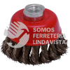 C800 CARDA COPA TRENZADA ALAMBRE FINO 3" X 0. 35 MM CON ROSCA 5/8" URREA