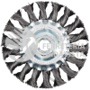 C326 CARDA CIRCULAR TRENZADA ALAMBRE GRUESO 6" X 0.50 CON ROSCA M14 FOY