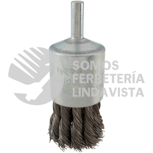 C837 C837 CARDA COPA TRENZADA ALAMBRE FINO 1-1/8" X 0.35 MM CON ZANCO 1/4" URREA