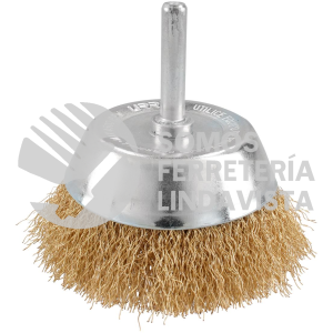 C849 C849 CARDA COPA ONDULADA ALAMBRE FINO 2-3/4" X 0.30 MM CON ZANCO 1/4" URREA