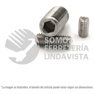 M8x1.25x12mm OPRESOR ALLEN INOX 8 X 12 mm NACIONAL