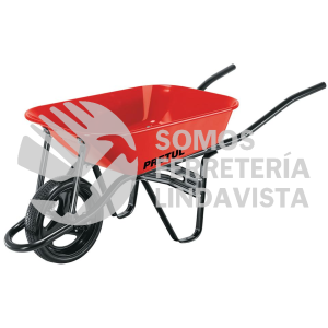 20674 CAP-35FB CARRETILLA 3.5 FT3 ROJA IMPONCHABLE BASTIDOR TUBULAR PRETU