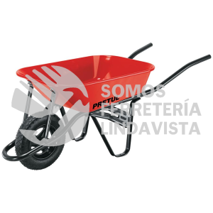 20675 CAP-35NB CARRETILLA 3.5 FT3 ROJA NEUMATICA BASTIDOR TUBULAR PRETUL