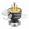 1709-BOX CLAVIJA DE HULE CON ABRAZADERA 15A  125V ARROW HART