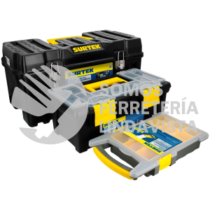 CPS3C JUEGO DE CAJAS PORTAHERRAMIENTAS PLÁSTICAS, 3 PIEZAS SURTEK