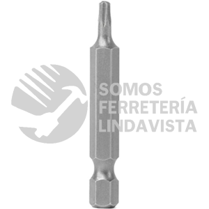 PTO62 PUNTA TORX DE PODER PARA DESTORNILLADOR HEXÁGONO DE 1/4", T6 X 2" 5 PIEZAS SURTEK