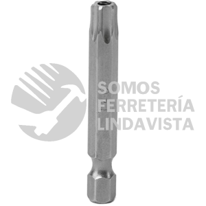 PTS202 PUNTA TORX SEGURIDAD DE PODER PARA DESTORNILLADOR HEXÁGONO DE 1/4", T20 X 2" 5 PIEZAS SURTEK