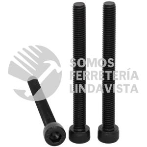 TA3/8x6 TORNILLO ALLEN NEGRO NF CUERDA CORRIDA 3/8" X 6" NACIONAL