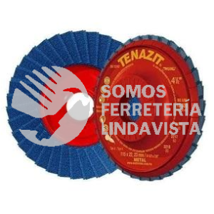 2217P DISCO LAMINADO HUM TIPO A GRANO 60 (4-1/2"X7/8") C/ 10 PZAS TENAZIT