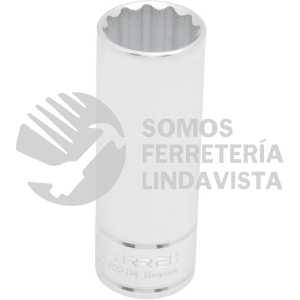 5321M DADO LARGO CUADRO DE 1/2", 12 PUNTAS, METRICO, 21 MM URREA