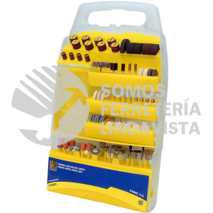 119301 JUEGO DE ACCESORIOS PARA MOTO TOOL, 150 PIEZAS SURTEK