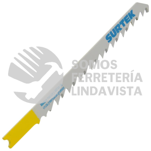 120777 SEGUETA PARA SIERRA CALADORA 6 DPP, ACABADO GRUESO, ZANCO U, 5 PIEZAS SURTEK