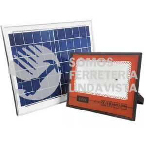 NWRFS60 REFLECTOR LED SOLAR 60W=600W INCANDECENTES 12H DE LUZ NW , MCA. MUNDO LUCIDO