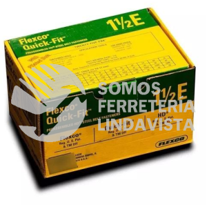 1.1/2E CAJA DE GRAPAS QUICK-FIT DE 1.1/2" E 25 JUEGOS FLEXCO
