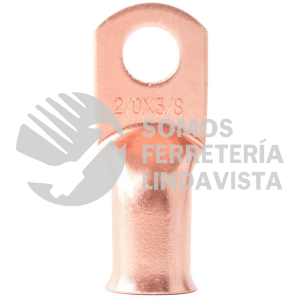 2/0X3/8 TERMINALES OJILLO 100 COBRE CALIBRE 0 P/BATERIA TORNILLO