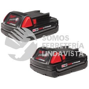 48-11-1811 KIT 2 BATERIAS M18 1.5 AMP MILWAUKEE
