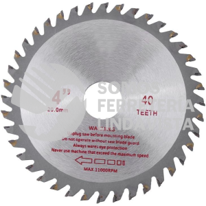 3B260 DISCO DE CORTE P/MADERA 40 DIENTES 4" HILITAND
