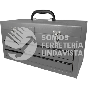 CM2G CAJA PORTAHERRAMIENTAS METÁLICA COLOR GRIS CON 2 GAVETAS 18" X 9" X 11" SURTEK