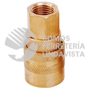108125 COPLE DE BRONCE DE CONEXION RAPIDA 1/4" NPT, HEMBRA SURTEK