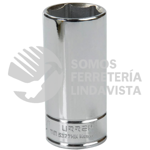 5327HM DADO LARGO CUADRO DE 1/2", 6 PUNTAS, METRICO, 27 MM URREA