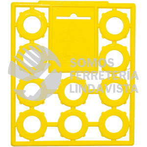 130375 JUEGO DE EMPAQUES DE HULE PARA CONECTOR PARA MANGUERA DE RIEGO, 10 PIEZAS SURTEK