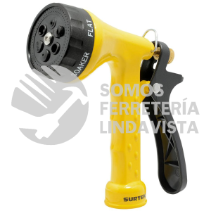 130344 PISTOLA PARA RIEGO METALICA CON 6 FUNCIONES 3/4" GHT SURTEK