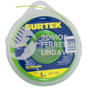 130263 NAILON PARA DESBROZADORA DOBLE BLISTER, 2 MM X 120 M SURTEK