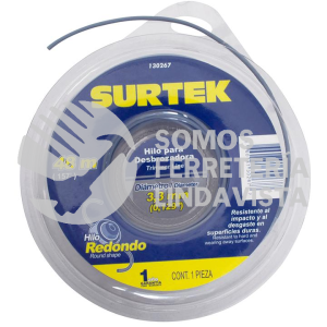 130267 NAILON PARA DESBROZADORA DOBLE BLISTER, 3.3 MM X 48 M SURTEK